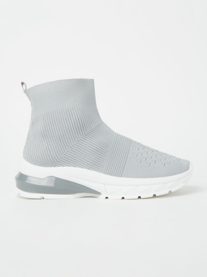 Light Grey Sock Trainers Women at ASDA
