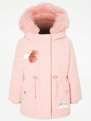 Disney Minnie Mouse Pink Parka Coat