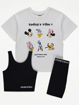 Mickey & Friends Character Print Cycle Short Set