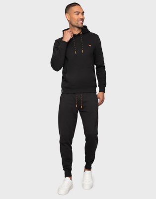 Threadbare Mandarin Black Sweat Hoodie Men at ASDA