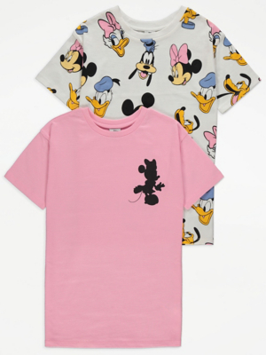 Mickey and Friends Longline T-Shirts 2 Pack