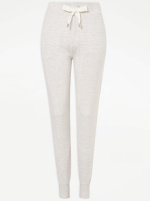 Grey Striped Knitted Pyjama Bottoms Women at ASDA