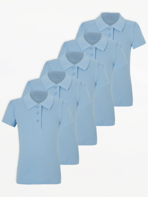 asda george white polo shirts