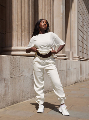 cream joggers