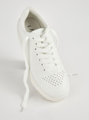 retro white trainers