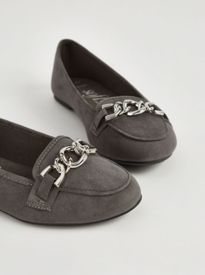Grey Ballet Slipper Loafers Women at ASDA