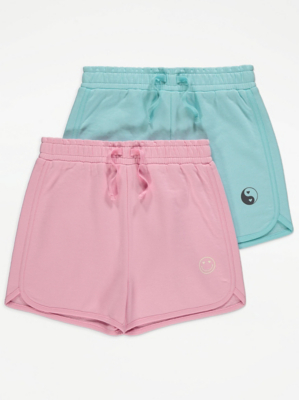 Assorted Bright Running Shorts 2 Pack