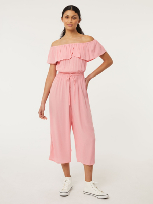 Pink Bardot Jumpsuit Women at ASDA