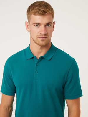 mens teal polo