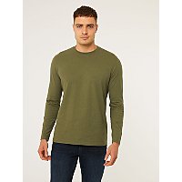 Green Basic Long Sleeve Jersey Top | Men | George at ASDA
