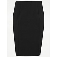 Girls Black Adjustable Waist Pencil School Skirt