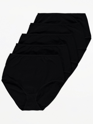 Black Full Briefs 5 Pack