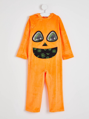 Halloween Pumpkin Onesie Fancy Dress Costume Kids at ASDA