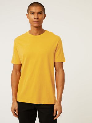 Mustard Basic Crew Neck TShirt Men at ASDA