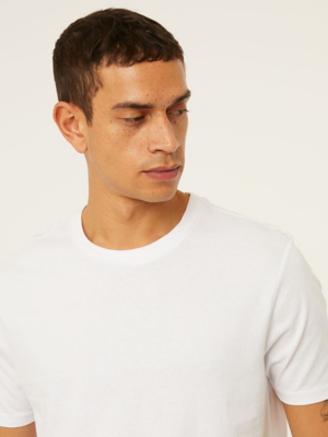 asda george mens white t shirts