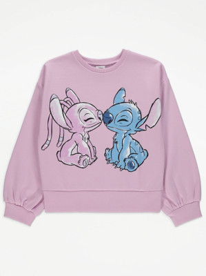 Lilo & Stitch Character Print Lilac Sweatshirt