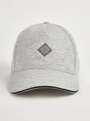 Grey Marl Baseball Cap Men at ASDA