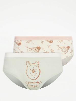 Disney Winnie the Pooh Short Knickers 2 Pack Women at ASDA