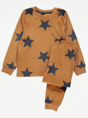Ochre Star Fleece Pyjamas Gift Set