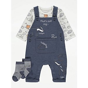 Asda George Baby - Thats Not My Fox Top and Leggings - Size 0 - 3 Months