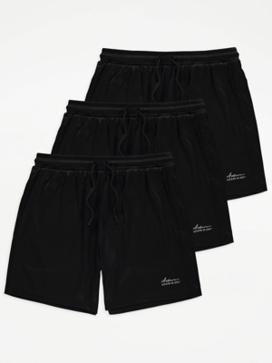 Black Shorts 3 Pack Men at ASDA