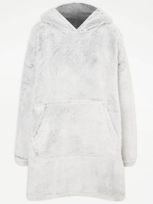Grey Frosted Snuggle Hoodie Women at ASDA