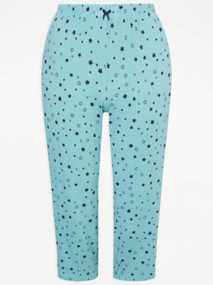 Blue Star Cropped Pyjama Bottoms Women at ASDA