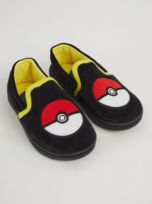 Pokémon Pokéball Graphic Print Slippers Kids at ASDA
