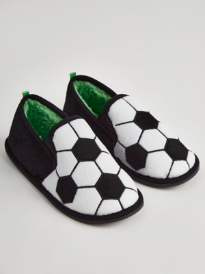 Football Full Back Slippers Kids at ASDA