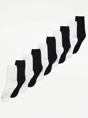 asda black trainer socks