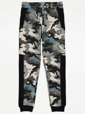 camouflage print joggers