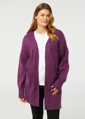 Purple Longline Soft Knitted Cardigan Sale & Offers at ASDA