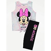 Disney Minnie Mouse Vest & Cycling Shorts Outfit | Kids | George at ASDA
