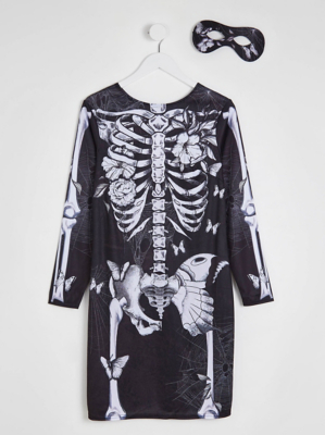 Halloween Skeleton Moth Adults Fancy Dress Costume Sale & Offers