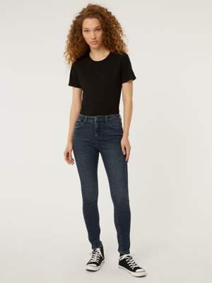 Indigo Wash Ebony Mid Rise Skinny Jeans Sale & Offers at ASDA