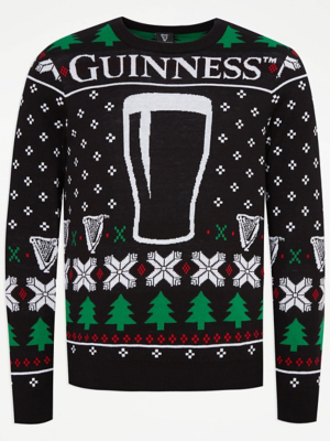 Guinness Fairisle Christmas Jumper Men at ASDA