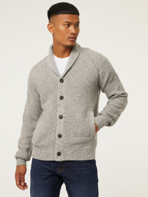 mens blue ribbed jumper