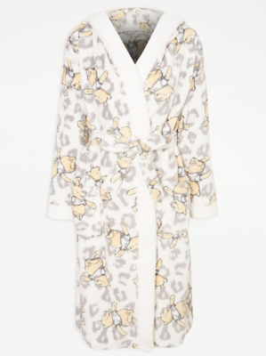 Disney Winnie The Pooh Fleece Dressing Gown Women at ASDA
