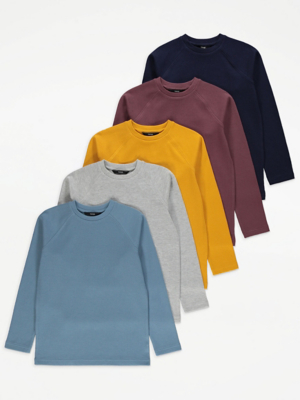 Assorted Plain Sweatshirts 5 Pack Kids at ASDA