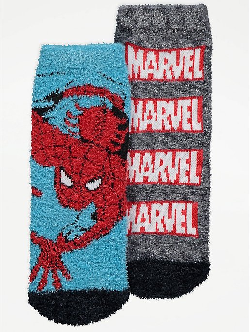 security Marvel Spider-Man 6 Pack Socks Multicolor No Show Kids Size 6 ...