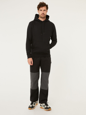 Black Tech Cargo Trousers Men at ASDA