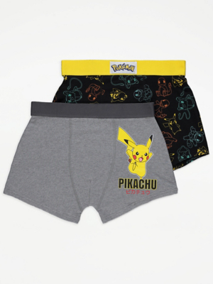 Pokémon Character Print Trunk Briefs 2 Pack Men at ASDA