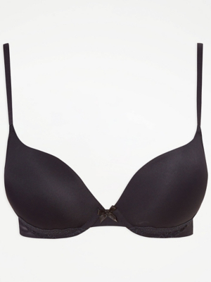 2 Sizes Bigger Black Plunge Bra Women at ASDA