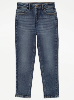 Mid Wash Carrot Jeans Kids at ASDA
