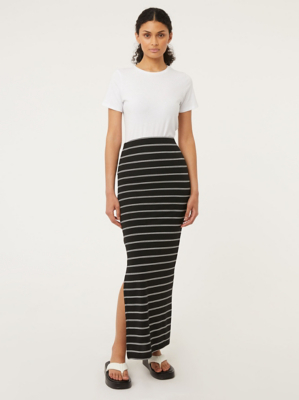 knee length skirt with split