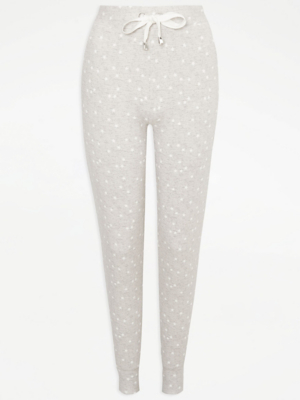 Beige Star Soft Knitted Pyjama Bottoms Women at ASDA
