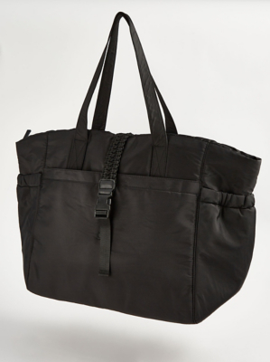 Black Nylon Weekend Bag Women at ASDA