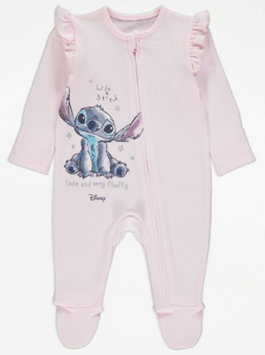 Disney Lilo & Stitch Character Print Sleepsuit Baby at ASDA