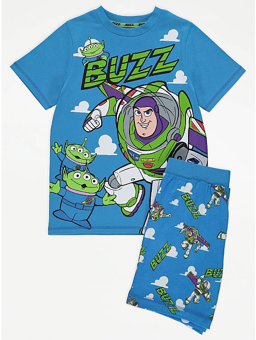 Disney Toy Story Buzz Lightyear Print Short Pyjamas | Kids | George at ASDA