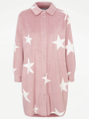 Pink Star Print Night Shacket | Women | George at ASDA